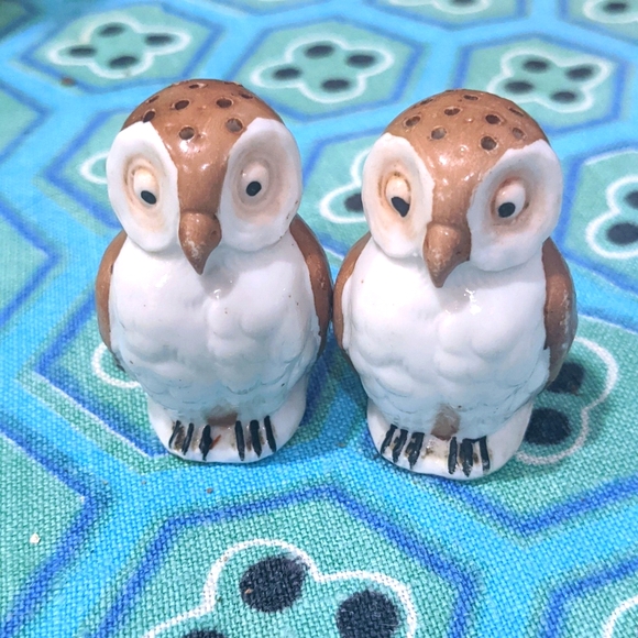 Vintage barn owl salt & pepper shaker set germany - Picture 1 of 7